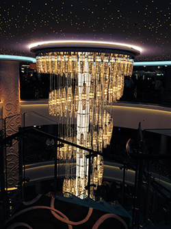 Getaway cruise ship - chandelier