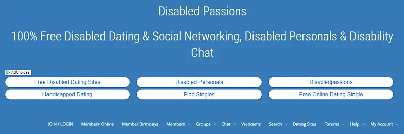 Disabled dating site Disabled Passions