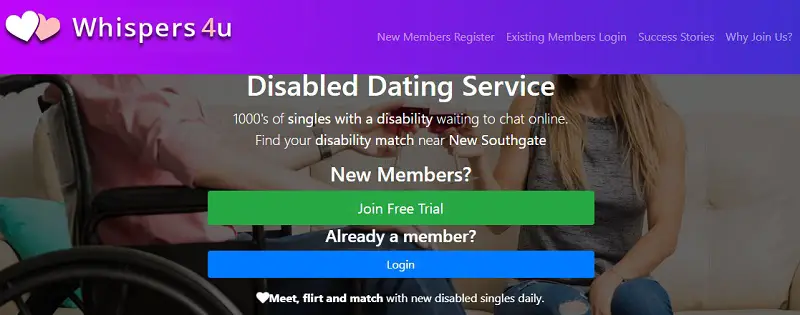 Disabled dating site Whispers4U