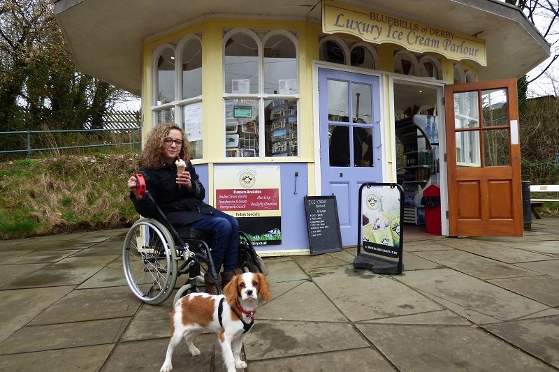 Carrie-Ann on disabled holiday in Peak District