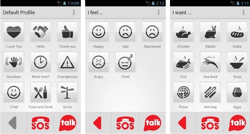 Halp Talk app for disabled people