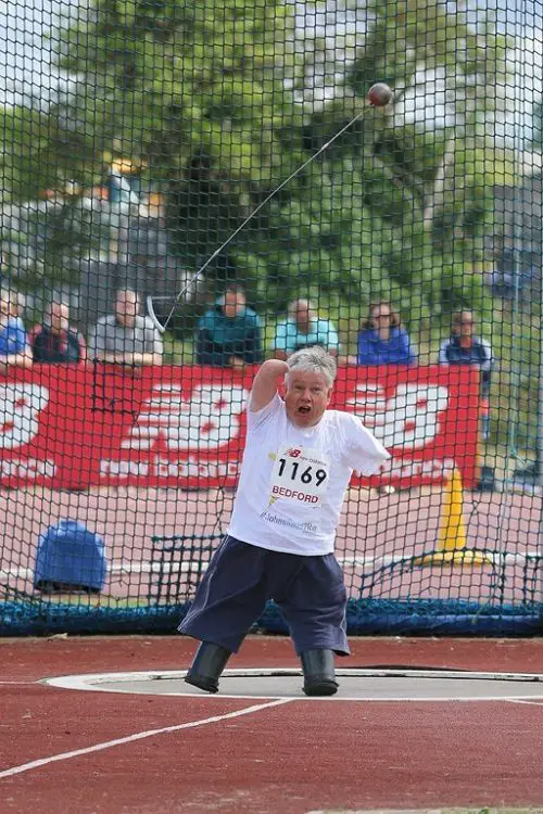 Disabled man John Willis competing in Paralympic sports