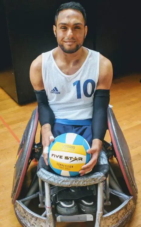 Disabled Paralympian Ayaz Bhuta