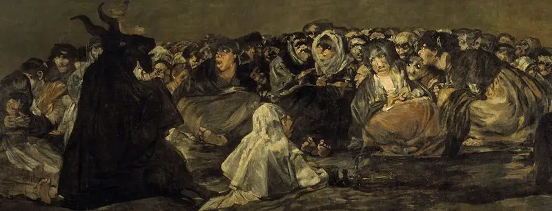 Francisco Goya painting Witches Sabbath The Great He Goat