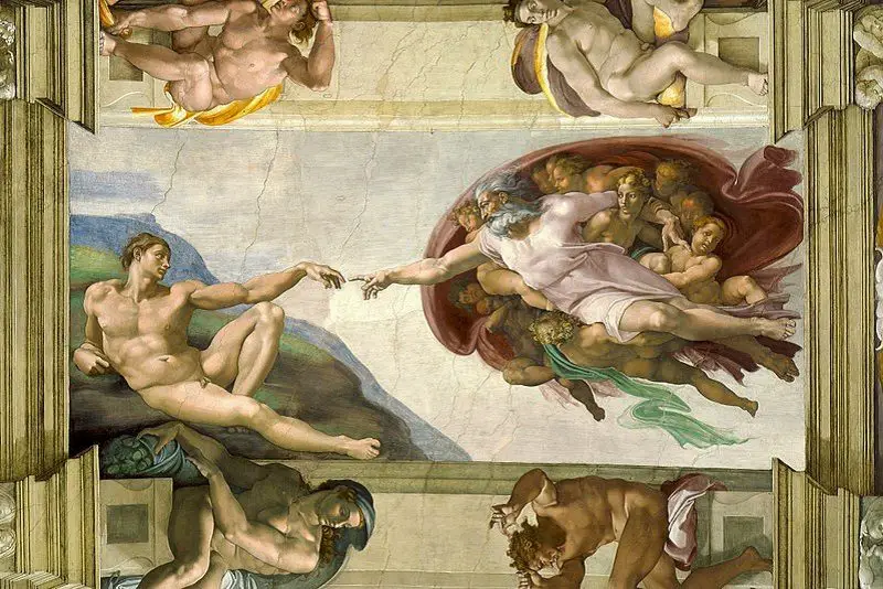 Michelangelo's painting the Creation of Adam