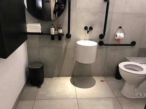 Disabled toilet at Mere Restaurant
