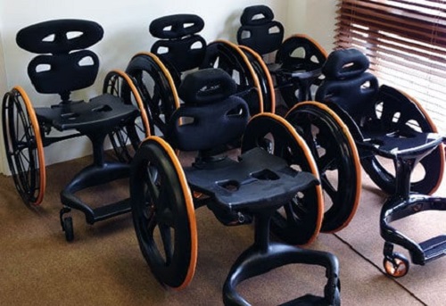 Multiplied carbon black wheelchairs