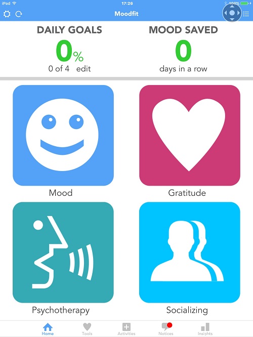 Accessible apps - Moodfit