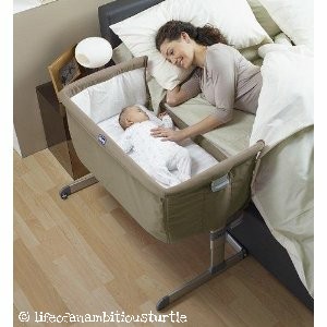 Attachable bedside co-sleeping cot for disabled mum