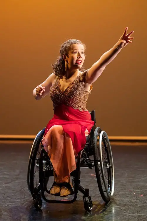 Wheelchair dancer dancing with Step Change Studios