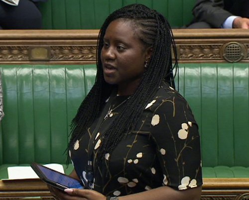 Shadow Minister for Disability Marsha De Cordova in Parliment