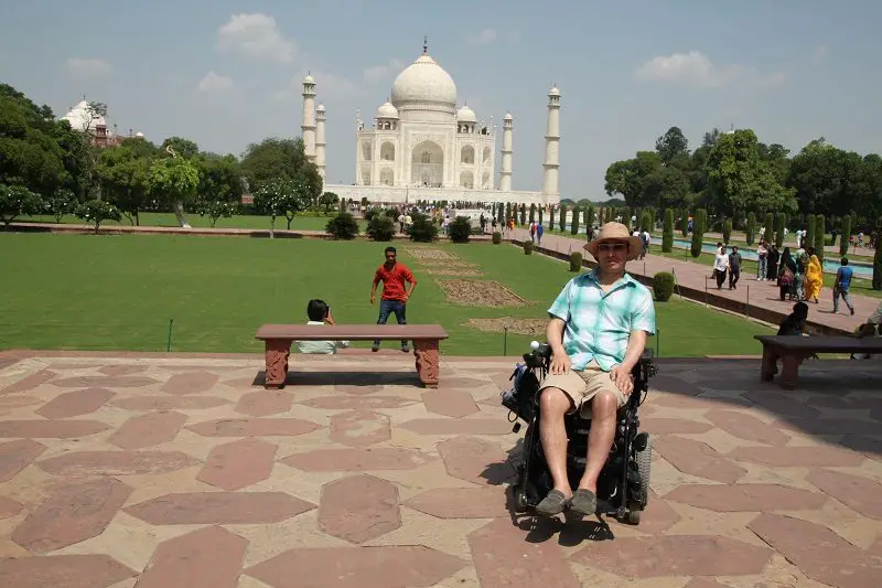 Wheelchair user Martin Heng in India