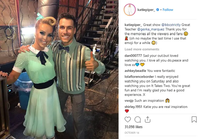 Katie Piper and Gorka Marquez Strictly Come Dancing