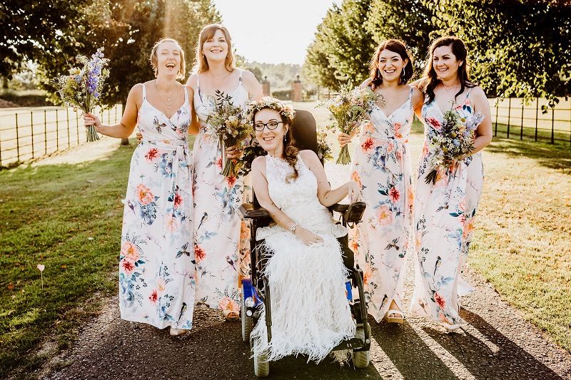 Tori with her bridesmaids