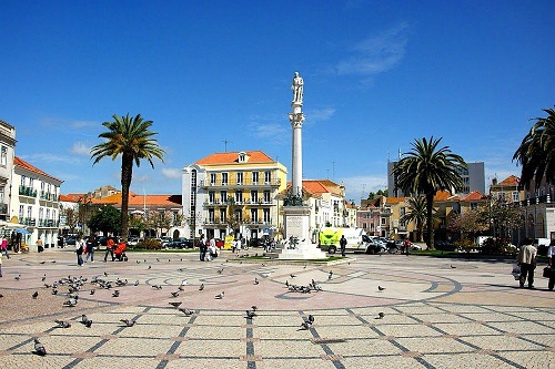 Setubal downtown Portugal