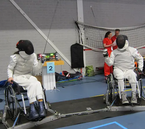 Karen wheelchair fencing