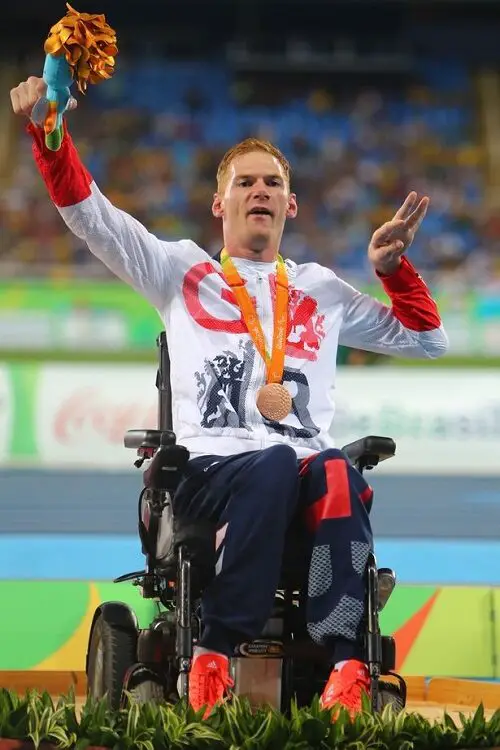Paralympian Stephen Miller winning at 2012 Paralympics