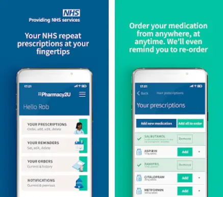 Pharmacy2U app screenshot