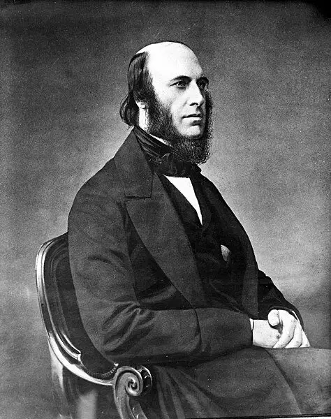 Portrait of William John Little in black and white